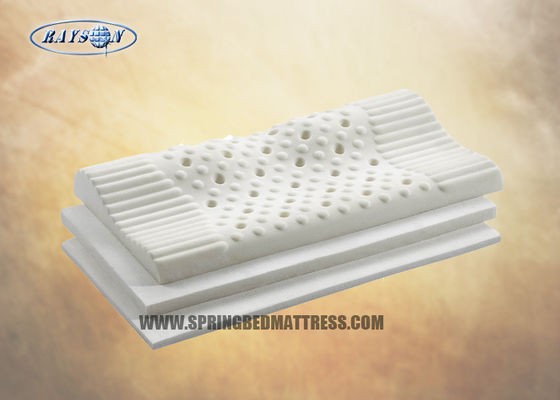 Almohada natural blanca del látex de los muebles del hotel/almohada cervical del cuello de la ayuda del látex