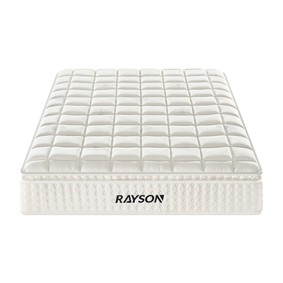 colchón para cama de hotel 6 estrellas con espuma de memoria de gel y látex Colchón de compresión de algodón