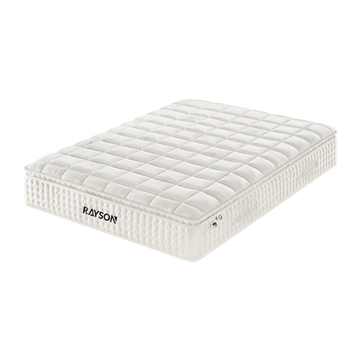 colchón para cama de hotel 6 estrellas con espuma de memoria de gel y látex Colchón de compresión de algodón