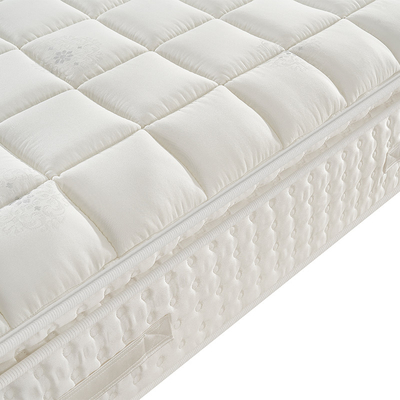 colchón para cama de hotel 6 estrellas con espuma de memoria de gel y látex Colchón de compresión de algodón