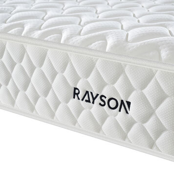 Colchón de resorte de bolsillo de categoría hotel 3 estrellas. Tejido superior blanco, anti-disturbio, soporte ergonómico, personalizable para proyectos hoteleros masivos.