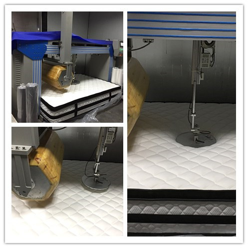 Colchón firme enrollable en una caja Colchón de muelles ensacados de 7 zonas de espuma viscoelástica de gel 8